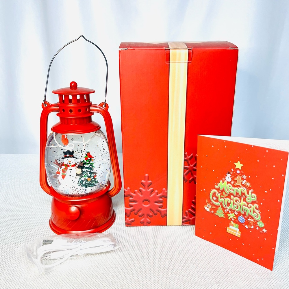 Holyhom Snowman Musical Snow Globe Lantern Giveaway - New in Gift Box - Picture 6 of 12